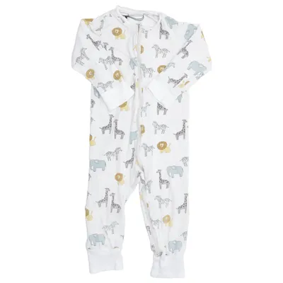 Sparkdräkt (Vit, Flerfärgad) från Baby by Lindex Bomull, Elastan