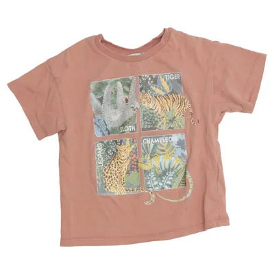 T-shirt (Bruin) van H&M x Angela McKay Katoen