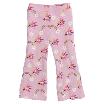 Byxor (Rosa, Flerfärgad) från Babblarna x KappAhl Bomull, Elastan