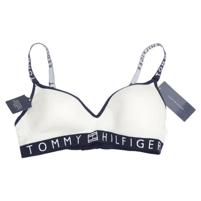 Bralette (Vit, Blå) från Tommy Hilfiger Elastan, Polyamid, Polyester