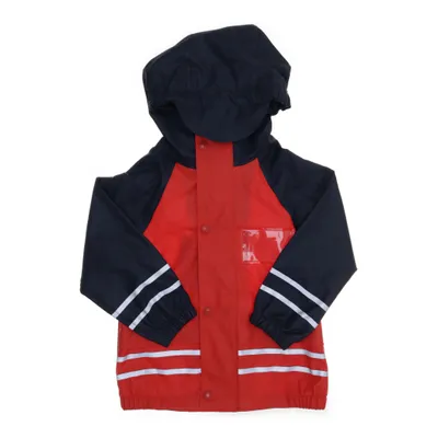 Regnjacka (Röd, Svart, Silverfärgad) från Jako-O Polyester, Polyuretan