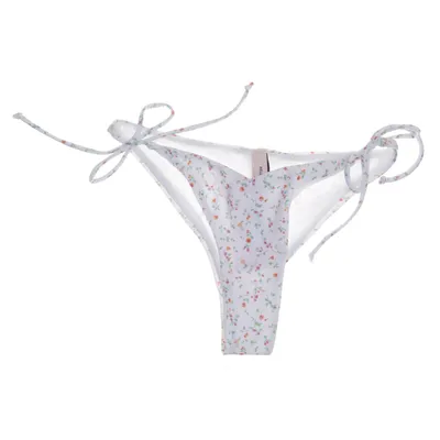 Bikiniunderdel (Vit, Flerfärgad) från Nelly Elastan, Återvunnen polyester