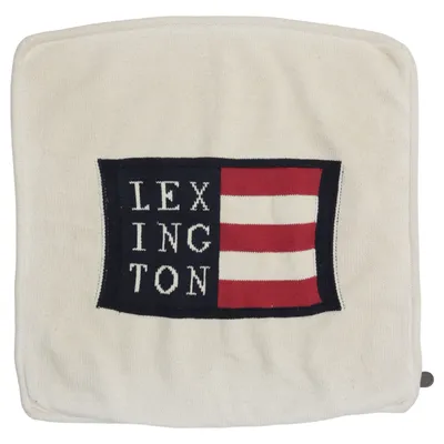 Cushion cover (Beige, Red, Blue) from Lexington Cotton