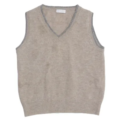 Slipover (Beige) from Il Gufo Cashmere, Merino wool, Polyamide, Viscose