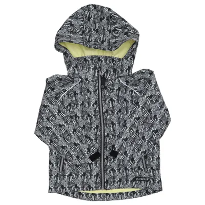 Regnjakke (Sort, Hvid, Flerfarvet) fra Villervalla Elastan, Polyester