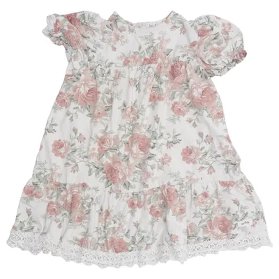 Klänning (Beige, Rosa, Grön) från Newbie by KappAhl Bomull, Elastan