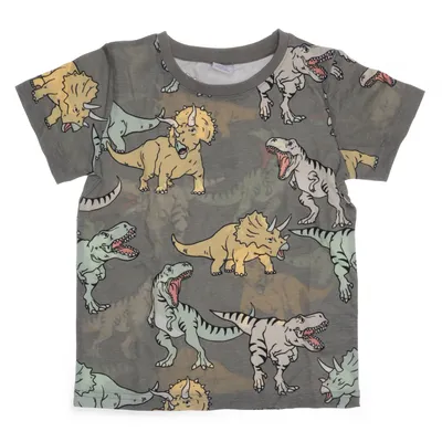 T-shirt (Grön, Flerfärgad) från Lindex Kids Bomull