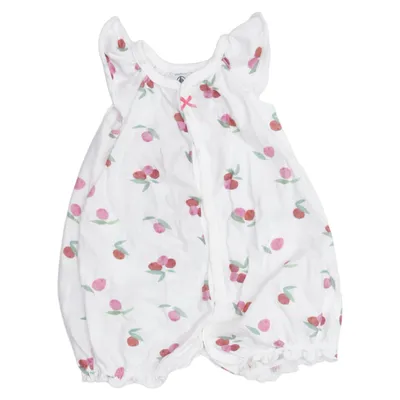 Rompers (White, Red, Green) from Petit Bateau Cotton