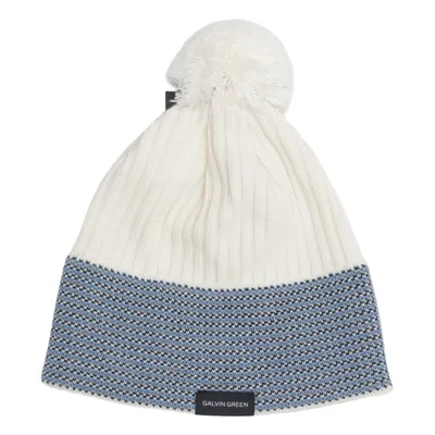 Pompon muts (Wit, Blauw, Meerkleurig) van Galvin Green Acryl, Polyester, Wol