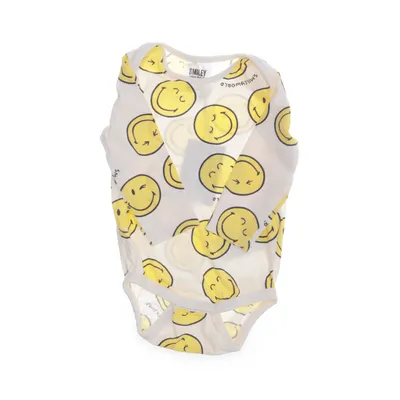 Romper (Wit, Geel) van Smiley World Katoen