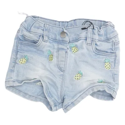 Denim shorts (Blauw, Meerkleurig) van Baby Club by C&A Katoen, Elastaan, Polyester