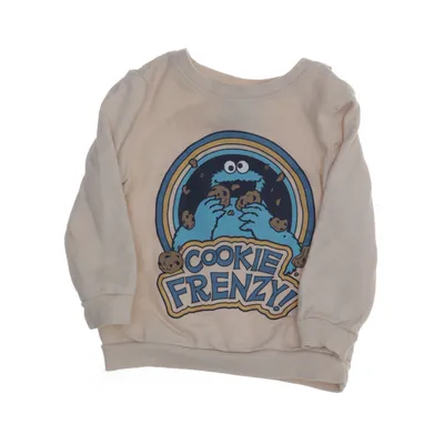 Collegetröja (Beige, Flerfärgad) från Sesame Street Bomull