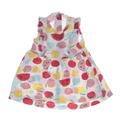 Klänning (Vit, Flerfärgad) från ICA I Love Eco Elastan, Ekologisk bomull