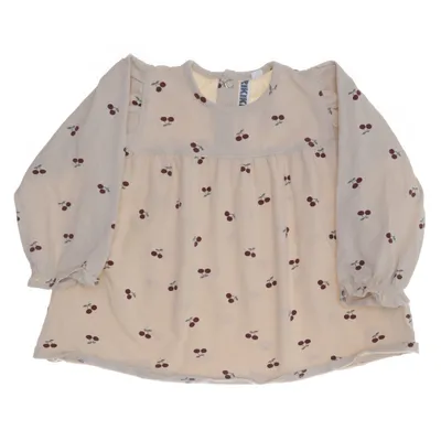 Blus (Beige, Röd) från Rikiki Bomull, Elastan