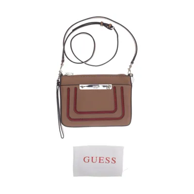 Axelremsväska (Brun, Röd) från Guess Bomull, Polyester