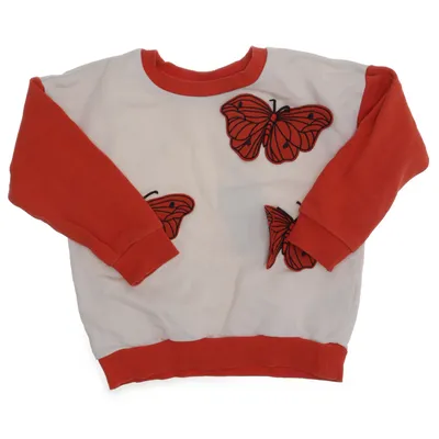 Sweatshirt (Rouge, Blanc) de Mini Rodini Coton