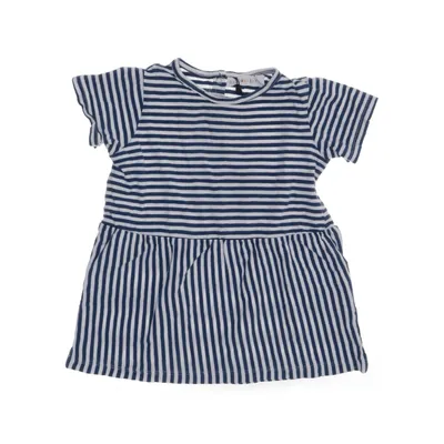 Jurk (Blauw, Wit) van Minimarket Katoen