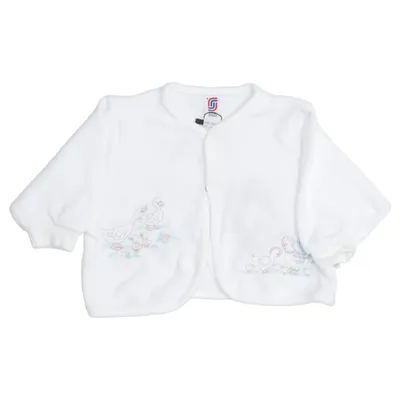 Cardigan (White, Multicolored) from Création Stummer Cotton