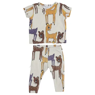 Ensemble (Beige, Marron, Violet) de Mini Rodini Élasthane, Coton biologique