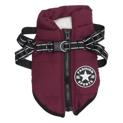 Manteau pour chien (Violet, Noir) de V.Pet.B.R Polyester