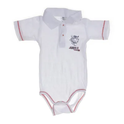 Body (Vit, Röd) från Impidimpi Bomull