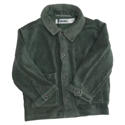 Overshirt (Green) from Rikiki Cotton, Elastane, Polyester