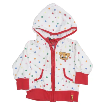 Hoodie (White, Red, Multicolored) from Bamse by Lindex Cotton