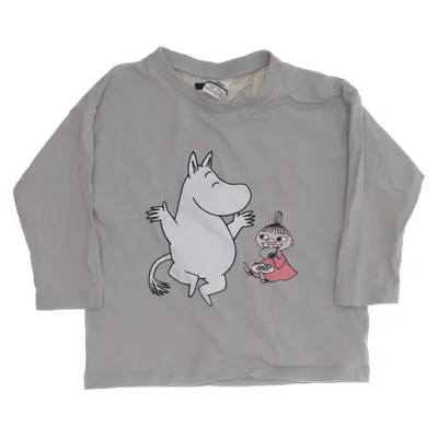Lange mouwen shirt (Grijs, Meerkleurig) van Moomin by Lindex Katoen, Elastaan