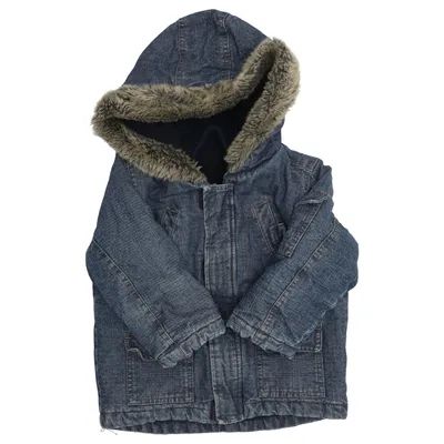 Lined denim jacket (Blue) from Ykk Acrylic, Cotton, Elastane, Polyester