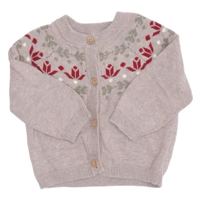 Kofta (Beige, Flerfärgad) från Lindex Newborn Bomull