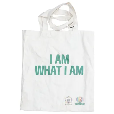 Canvas bag (White, Green, Multicolored) from Hurricane Cotton