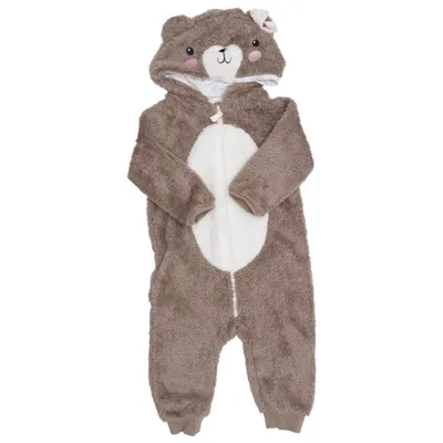 Mjukisdräkt (Brun, Vit) från H&M Bomull, Polyester