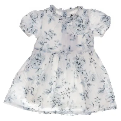 Jurk (Wit, Blauw) van Newbie by KappAhl Katoen