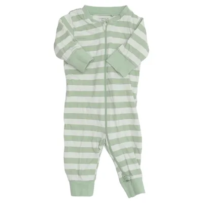 Sparkdräkt (Grön, Vit) från Lindex Baby Bomull