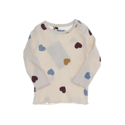 Long sleeve T-shirt (Beige, Multicolored) from Rikiki Cotton, Elastane