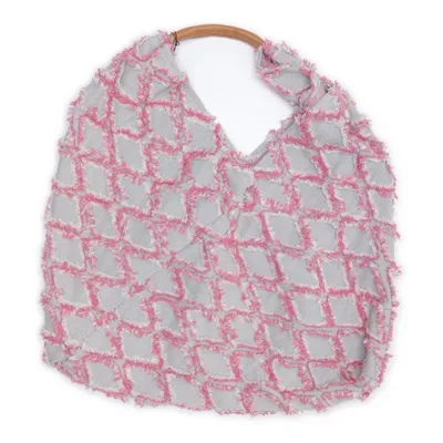 Håndtaske (Grå, Pink) fra Made in italy Bomuld