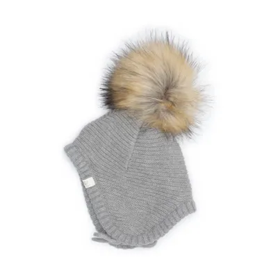 Pompon muts (AW17 Jolo Lt Hat and Mittens Set) van POMPdeLUx Katoen, Wol
