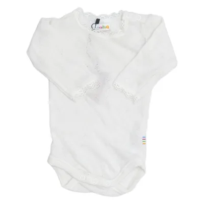 Body (Blanc) de Joha Laine de mouton, Soie