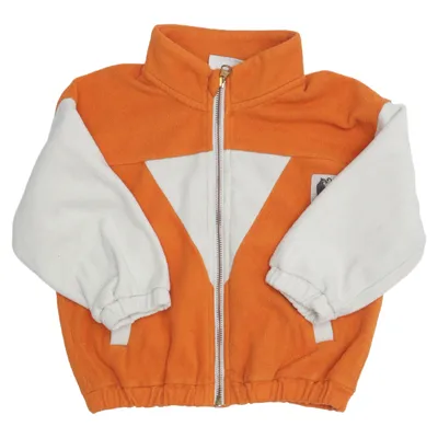 Fleece jacket (Orange, White) from Mini Rodini