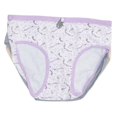 Culotte (Gris, Blanc, Violet) de Saranae Coton, Élasthane
