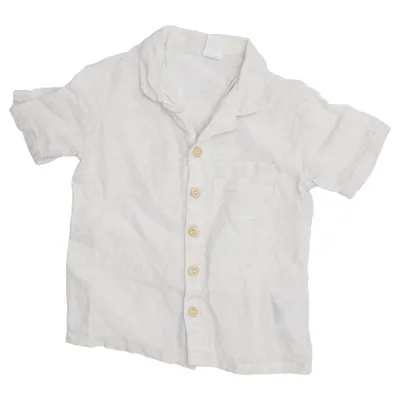 Kortærmet skjorte (Beige) fra H&M Linned