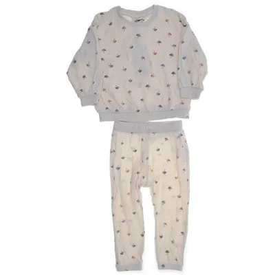 Loungewear (Beige, Meerkleurig) van Lindex Baby Katoen, Elastaan