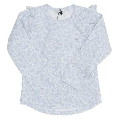 Langærmet t-shirt (Blå, Hvid, Flerfarvet) fra Livly Bomuld, Elastan