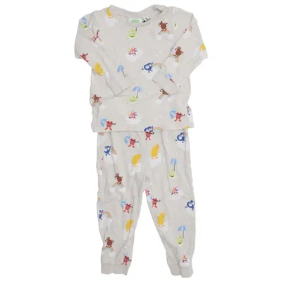 Pyjamas (Beige, Flerfärgad) från Babblarna x KappAhl Bomull, Elastan