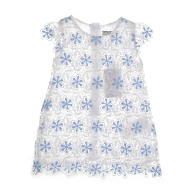 Klänning (Vit, Blå) från Mayoral Polyester