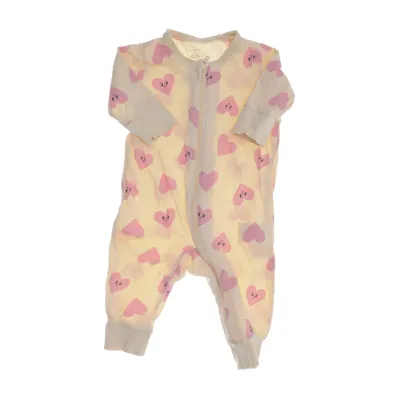 Sparkdräkt (Beige, Rosa) från Lindex Baby Bomull
