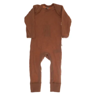 Rompers (Brown) from Dilling Merino wool, Organic cotton