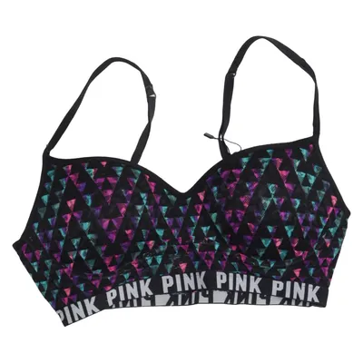 Sport-bh (Zwart, Meerkleurig) van Pink