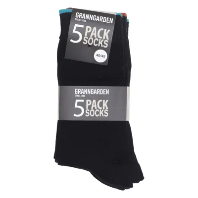 Chaussettes (Noir) de Granngården Coton, Élasthane, Polyester