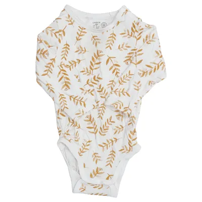 Romper (Wit, Bruin) van Lindex Baby Katoen, Elastaan